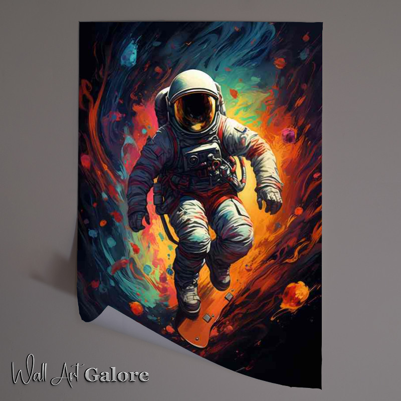 Buy Unframed Poster : (Galactic Explorer Mans Journey to the Stars)