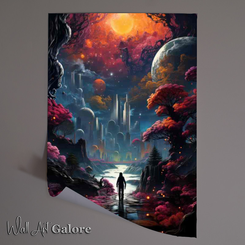 Buy Unframed Poster : (Galactic Frontiers Astronauts Journey to the Stars)