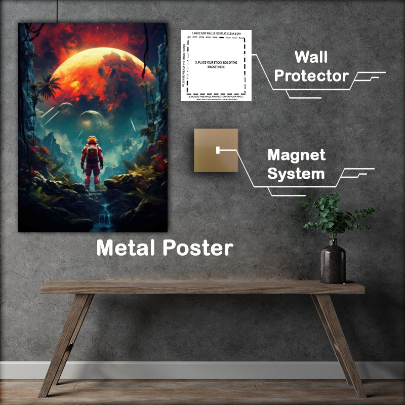 Buy Metal Poster : (Galactic Frontiers Pioneering Space Missions)