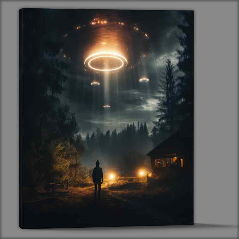 Buy Canvas : (Galactic Oddities Unraveling UFO Conundrums)