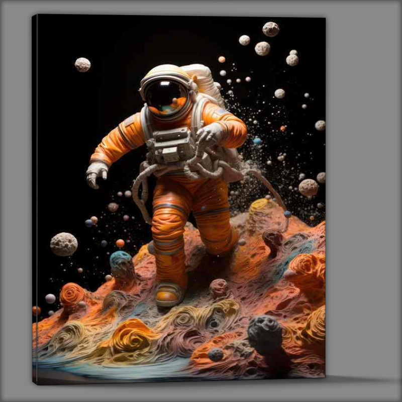Buy Canvas : (Galactic Pioneer Mans Journey to New Worlds)