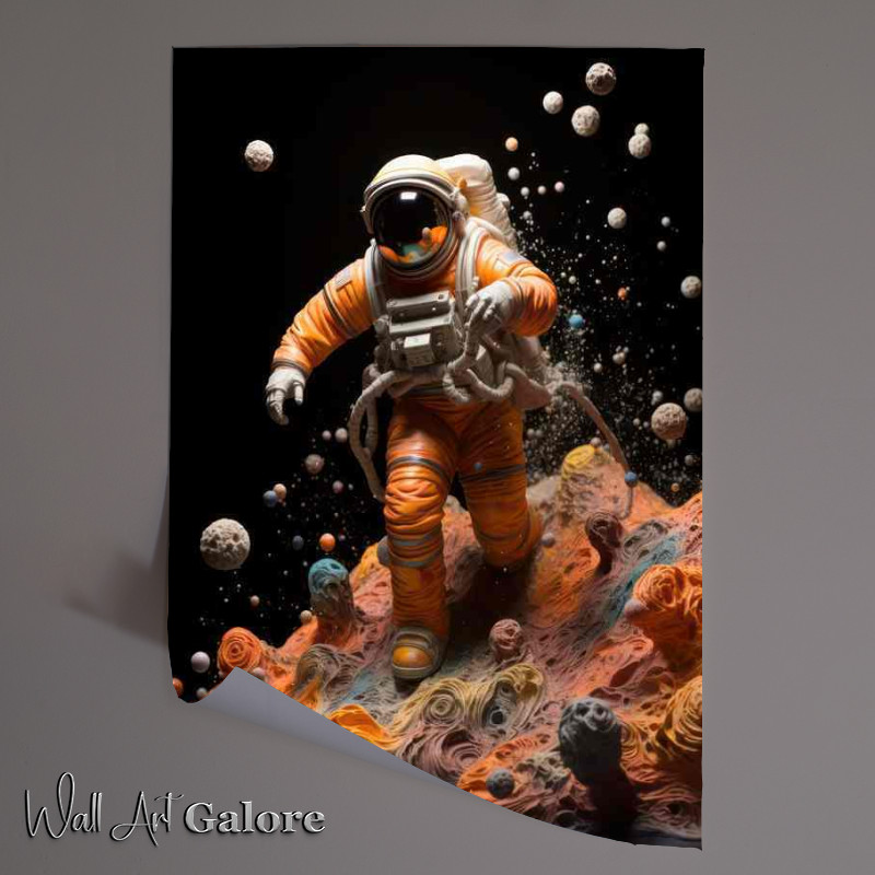 Buy Unframed Poster : (Galactic Pioneer Mans Journey to New Worlds)