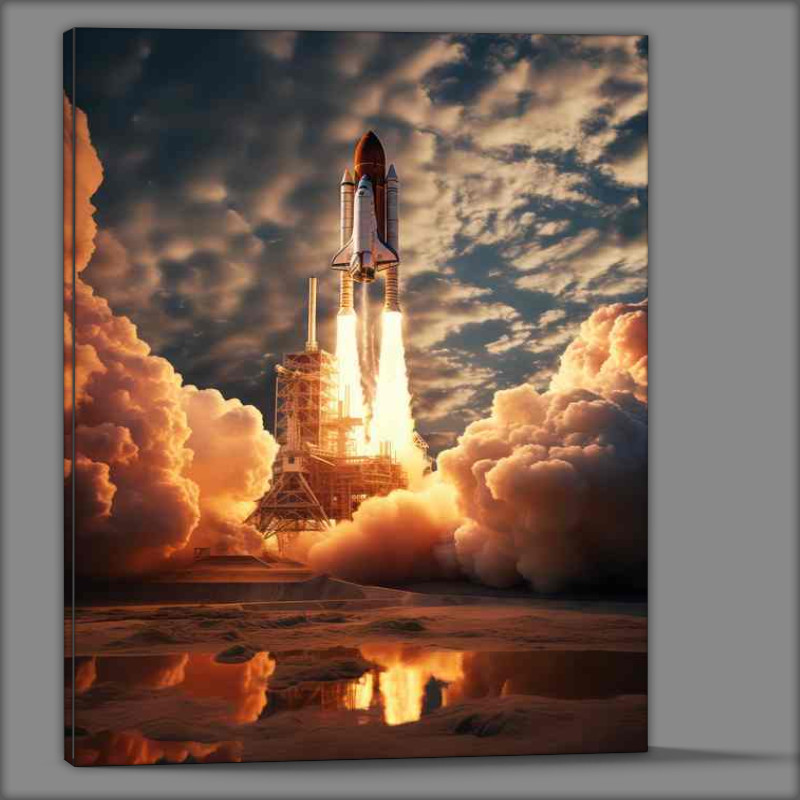 Buy Canvas : (Ignition Sequence The Thrill of Space Rocket Lift offs)