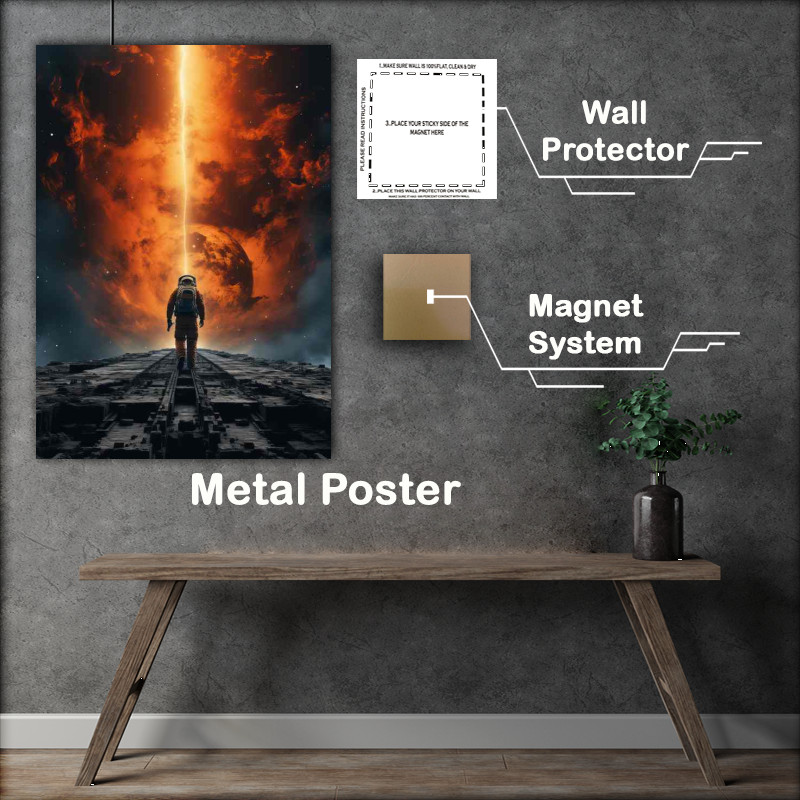 Buy Metal Poster : (Ignition to Infinity Space Rocket Launches Explored)