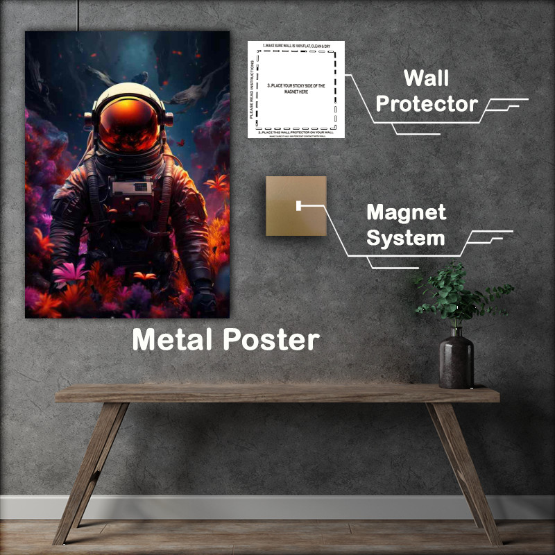 Buy Metal Poster : (Infinite Expanse Astronauts Journey to the Stars)