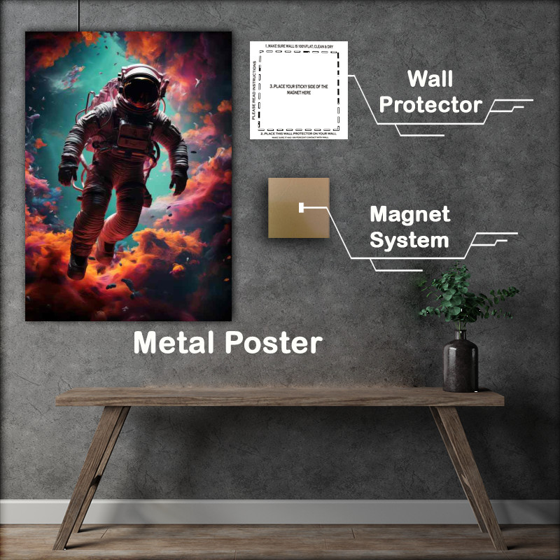 Buy Metal Poster : (Intergalactic Odyssey Astronauts Stellar Journey)