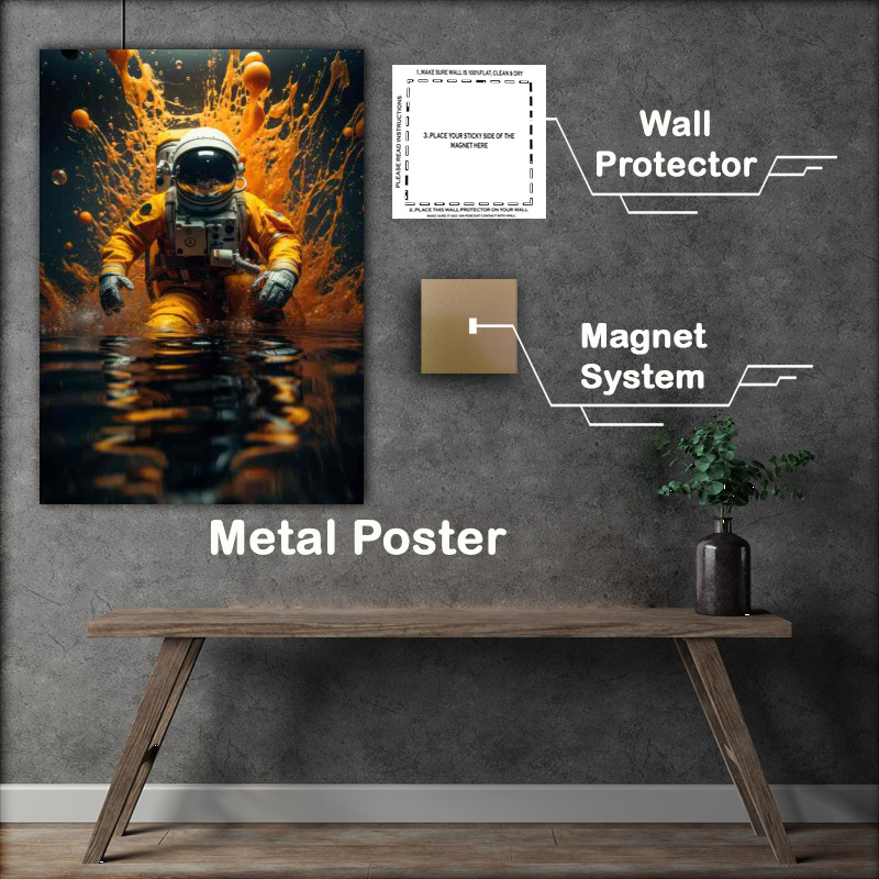 Buy Metal Poster : (Interstellar Explorer Astronauts Journey)