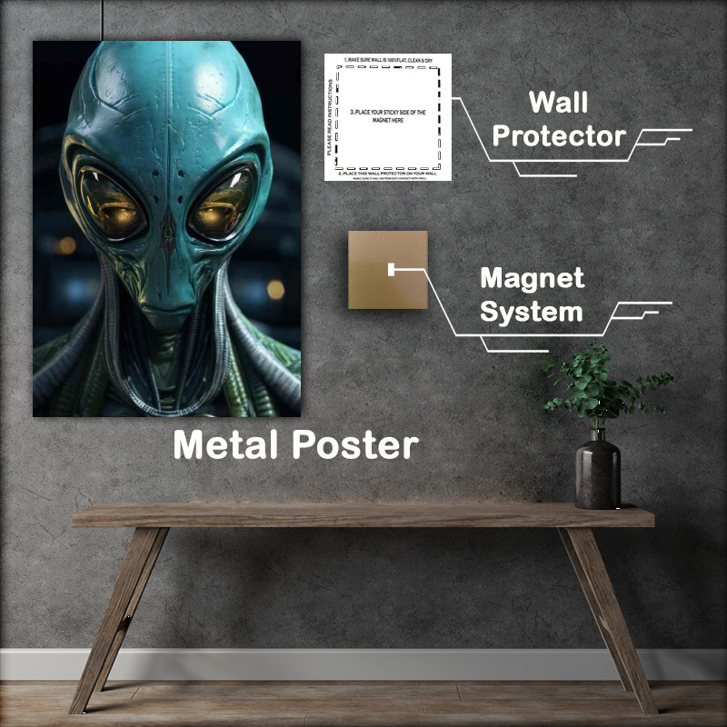 Buy Metal Poster : (Interstellar Mysteries Alien Encounters Unveiled)