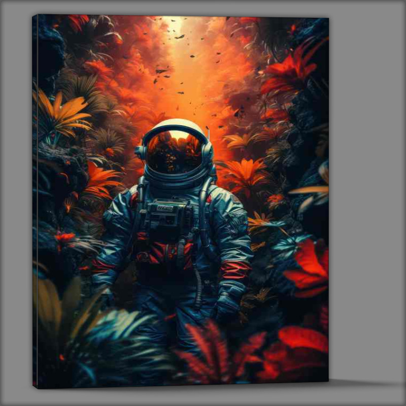 Buy Canvas : (Mans Exploration of the Jungle space)