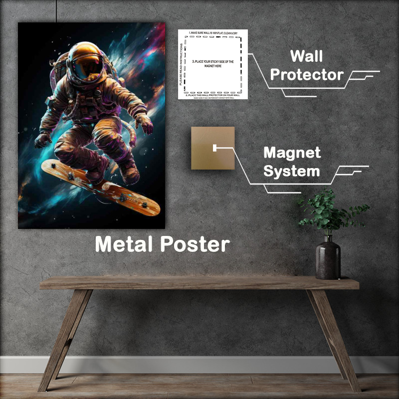 Buy Metal Poster : (Missions Beyond the Atmosphere surfboarding)