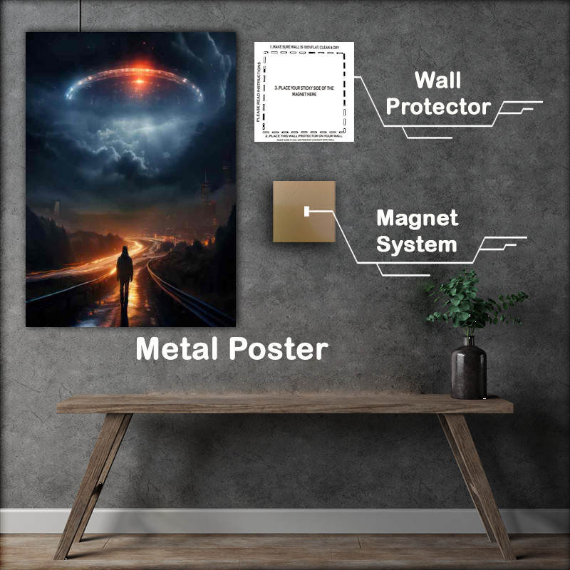 Buy Metal Poster : (Otherworldly Enigma Examining UFO Mysteries)