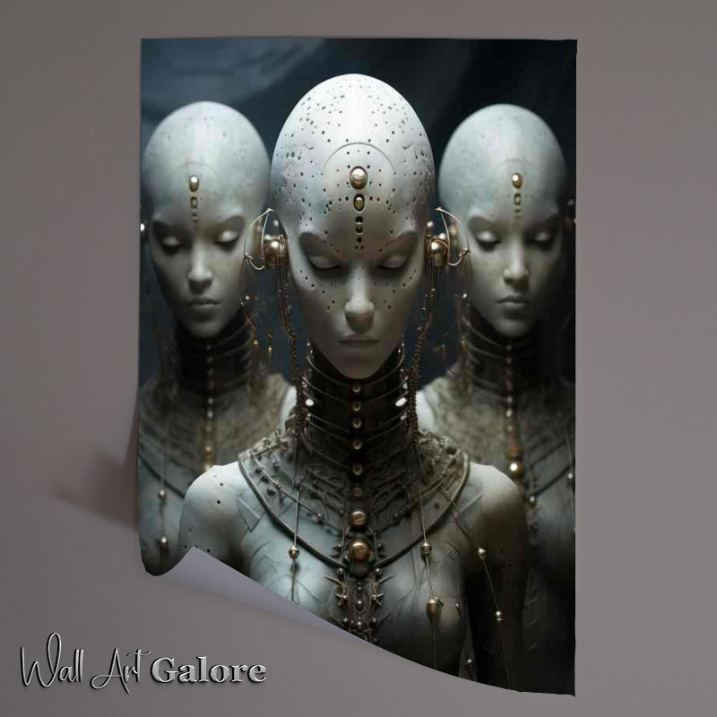 Buy Unframed Poster : (Otherworldly Entities Exploring Alien Existence)