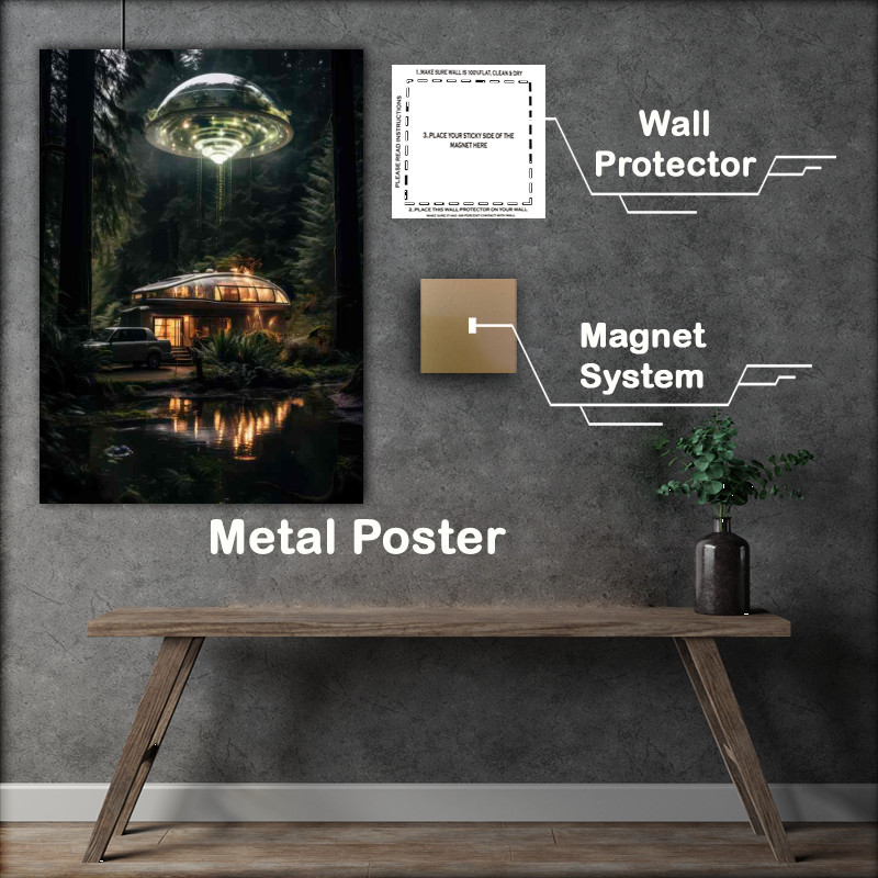 Buy Metal Poster : (Otherworldly Intruders Investigating UFO Appearances)