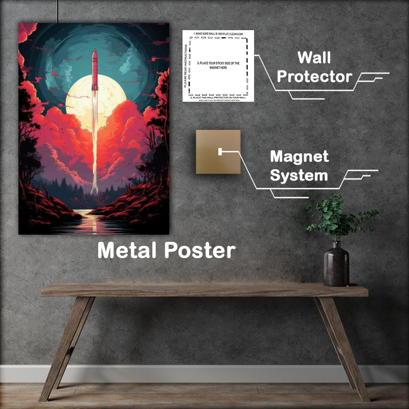 Buy Metal Poster : (Rocket Odyssey Spectacular Journeys into Space)
