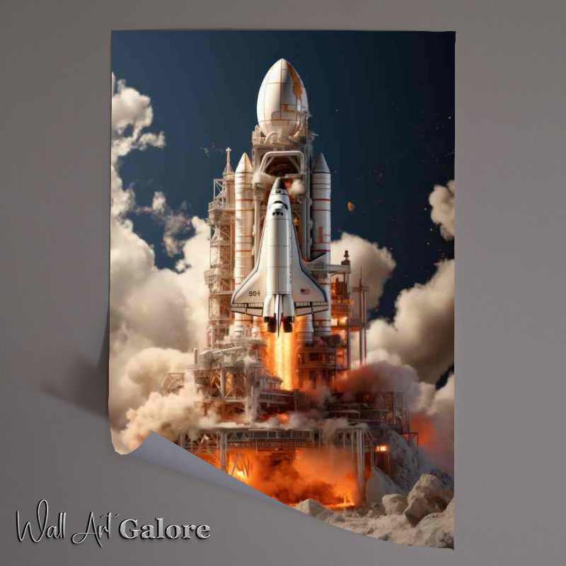 Buy Unframed Poster : (Rockets and Aliens in the Universe)