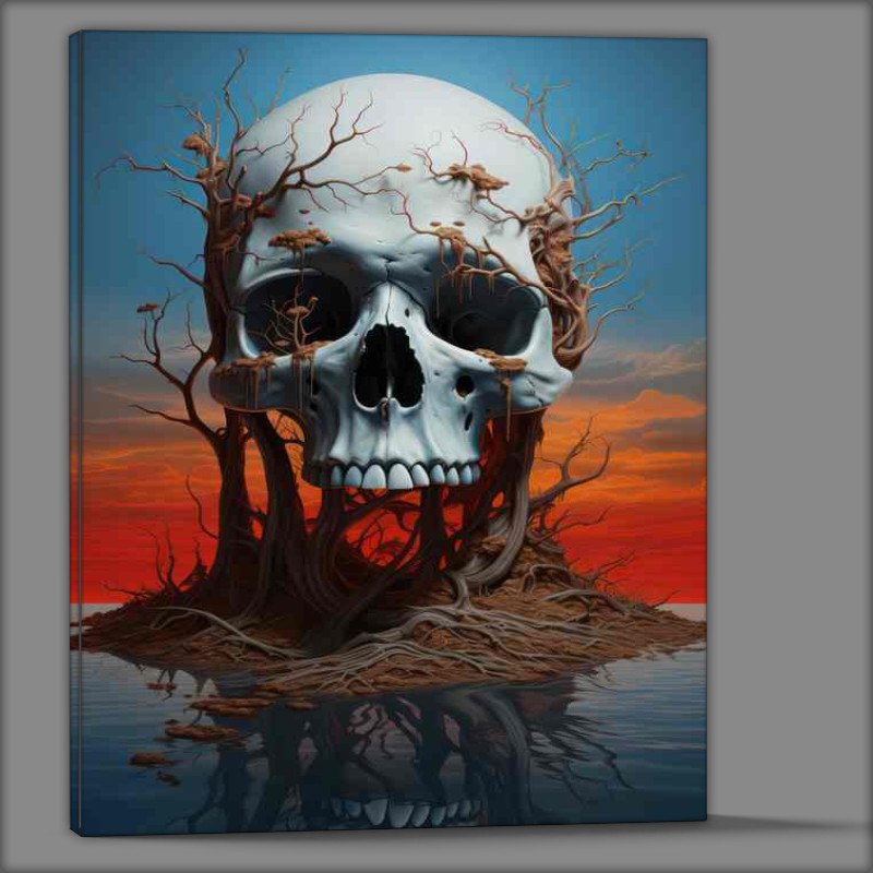 Buy Canvas : (Cryptic Cranium Skulls in Folklore)