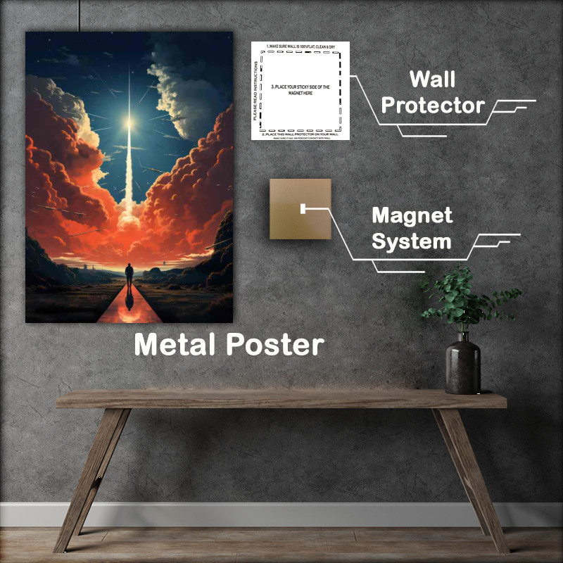 Buy Metal Poster : (Skys the Limit Exciting Escapades of Rocket Launches)