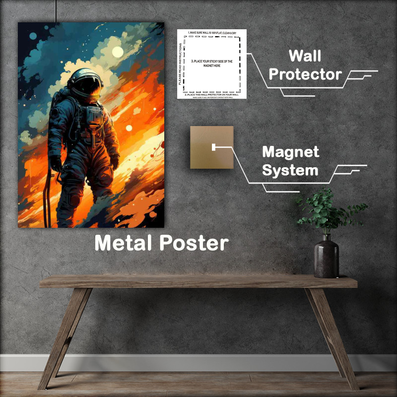 Buy Metal Poster : (Space Pioneers Charting the Unknown Universe)