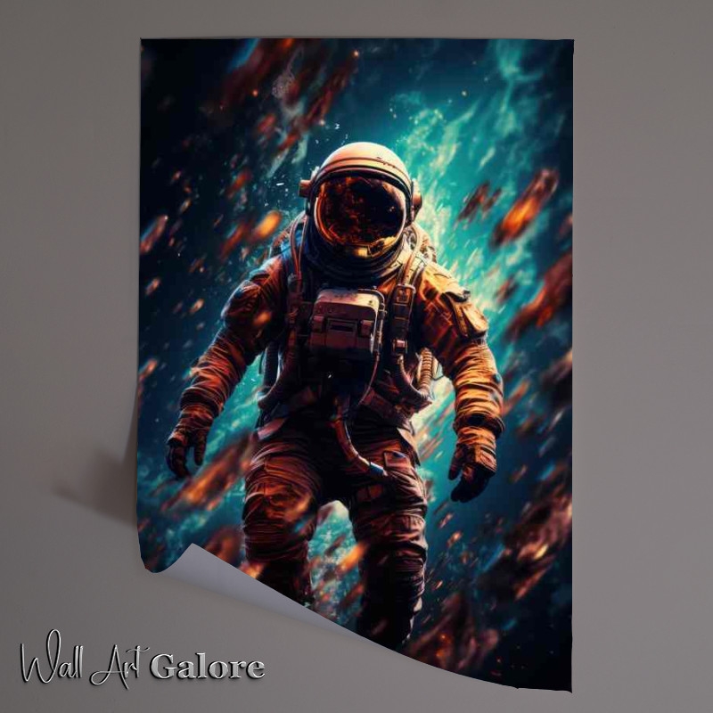 Buy Unframed Poster : (Starlit Solitude Astronauts Intimate Journey)