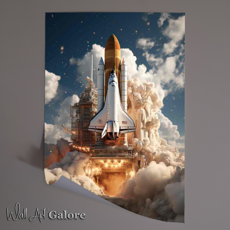 Buy Unframed Poster : (Stellar Journeys Rocket Launches)