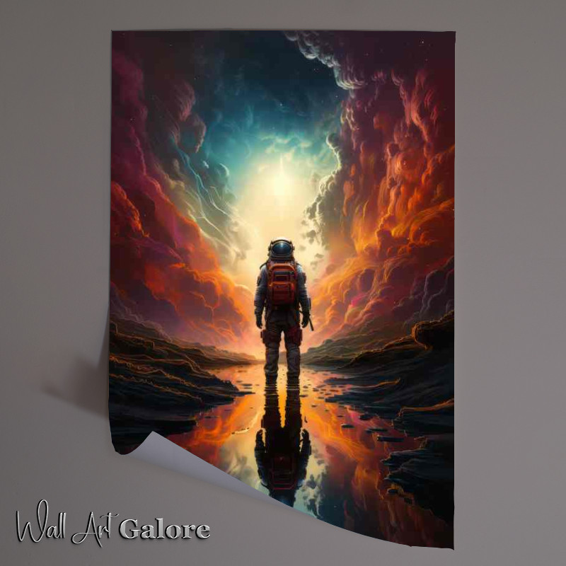 Buy Unframed Poster : (Stellar Pioneer Astronauts Exploration of New Worlds)