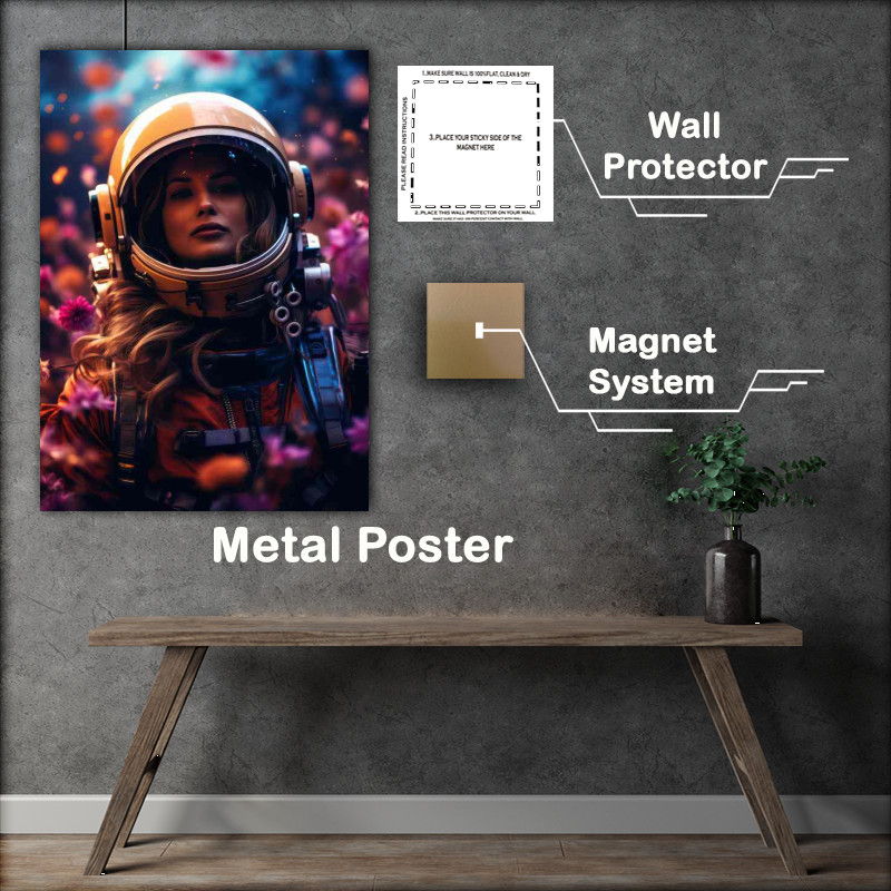 Buy Metal Poster : (Stellar Sojourn Astronauts Adventure in Space)