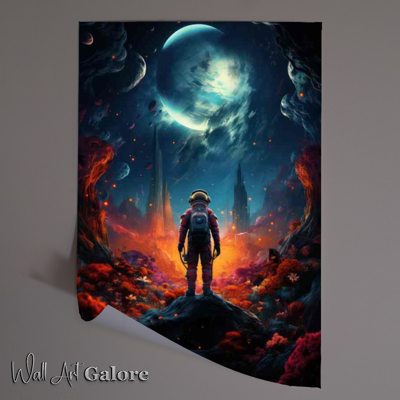 Buy Unframed Poster : (The Astral Explorer Adventures of a Spacesuit Wanderer)