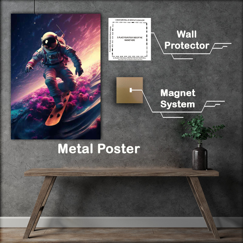 Buy Metal Poster : (The Pursuit of Outer Space Discoveries sky surfing)