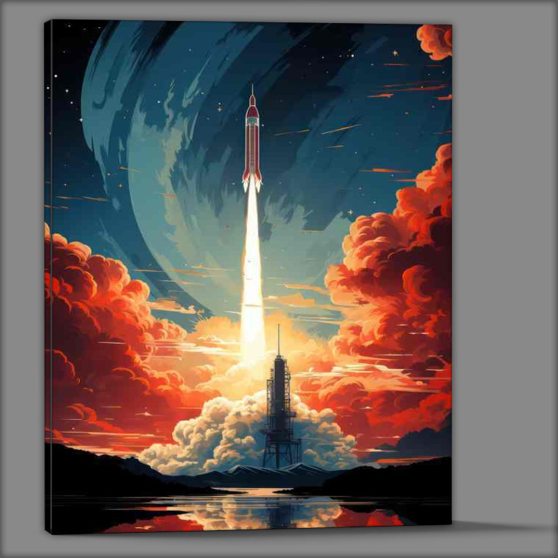 Buy Canvas : (To the Stars Awe Inspiring Journeys of Space Rockets)