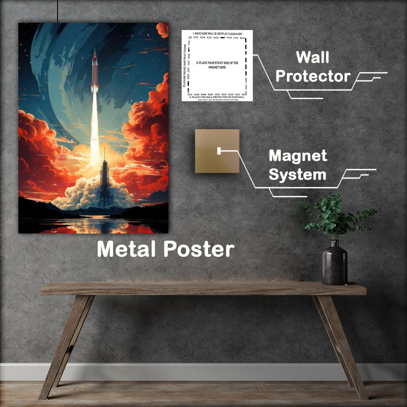 Buy Metal Poster : (To the Stars Awe Inspiring Journeys of Space Rockets)