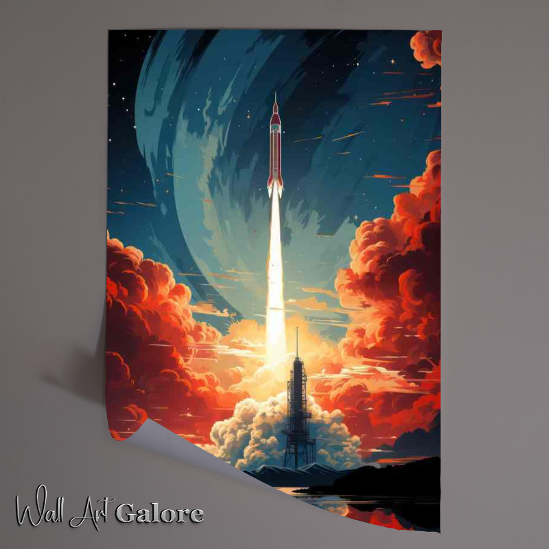 Buy Unframed Poster : (To the Stars Awe Inspiring Journeys of Space Rockets)