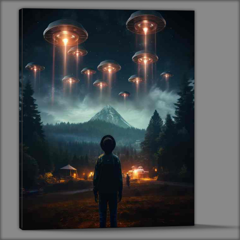 Buy Canvas : (Unearthly Visitors UFO Sightings Declassified)