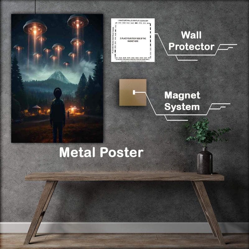 Buy Metal Poster : (Unearthly Visitors UFO Sightings Declassified)