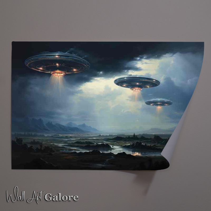 Buy Unframed Poster : (Alien Intrigue Unidentified Flying Objects Explored)