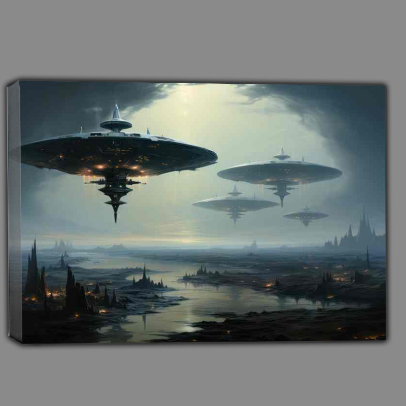 Buy Canvas : (Cosmic Encounters Real UFO Sightings)