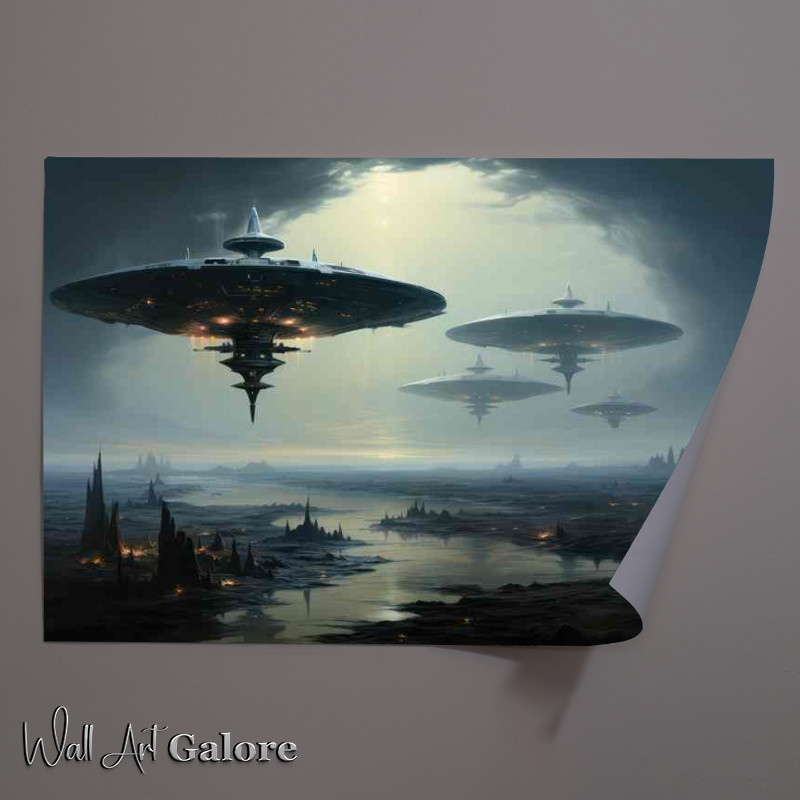 Buy Unframed Poster : (Cosmic Encounters Real UFO Sightings)
