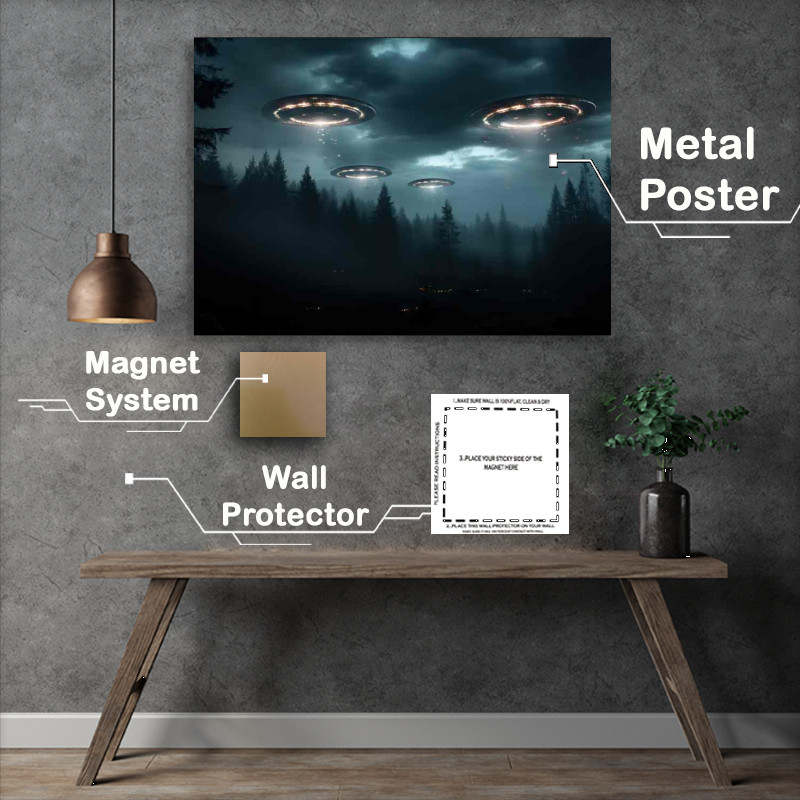 Buy Metal Poster : (Enigma Examining UFO Sightings)