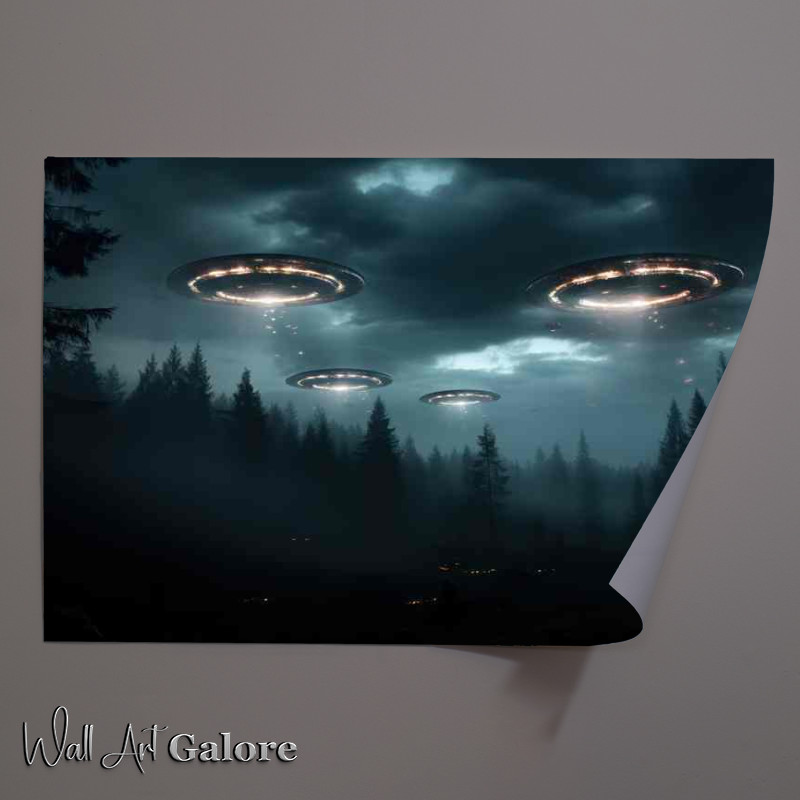 Buy Unframed Poster : (Enigma Examining UFO Sightings)