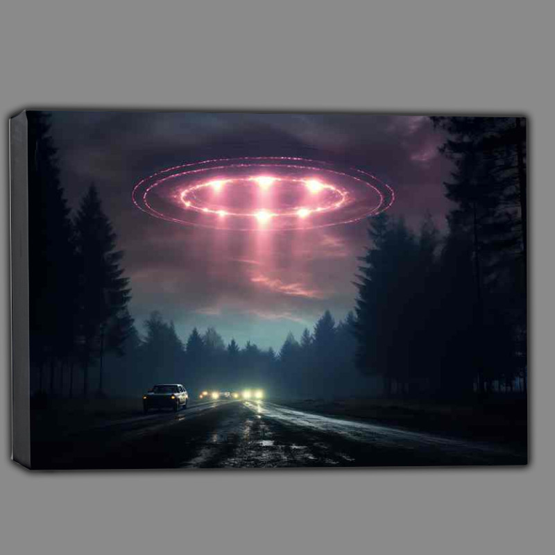 Buy Canvas : (Galactic Intruders Examining UFO Appearances)