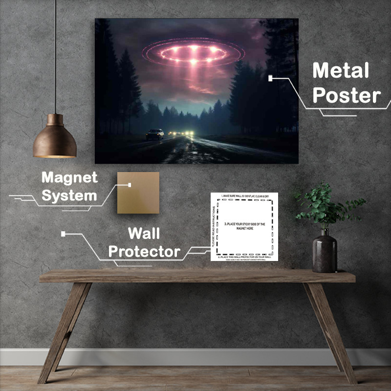 Buy Metal Poster : (Galactic Intruders Examining UFO Appearances)