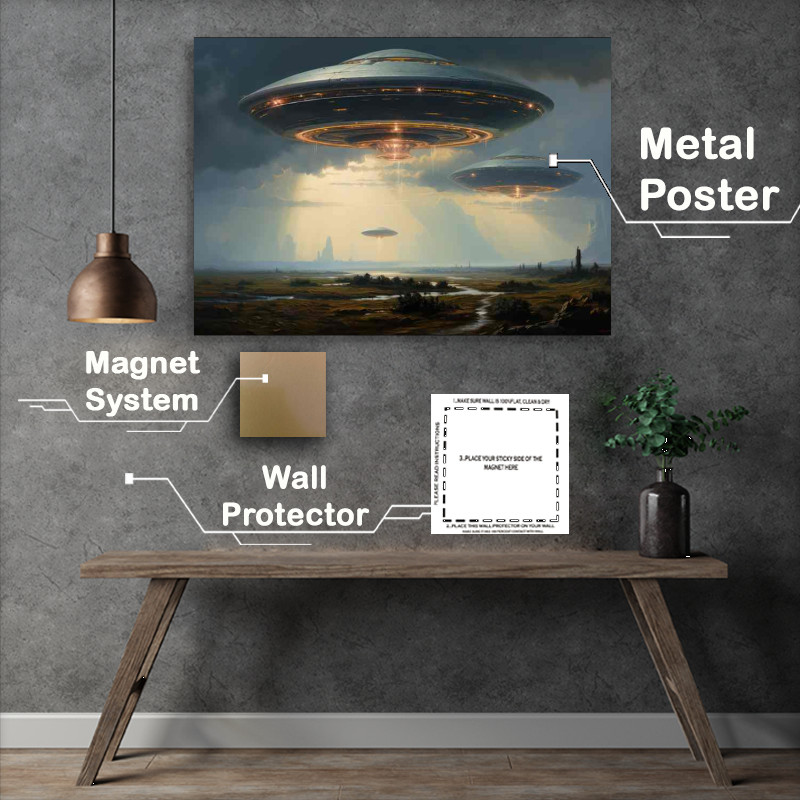 Buy Metal Poster : (Galactic Mysteries Uncovering UFO Secrets)