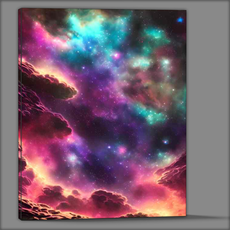 Buy Canvas : (Celestial Spectacle The Magnificence of Space Nebula)