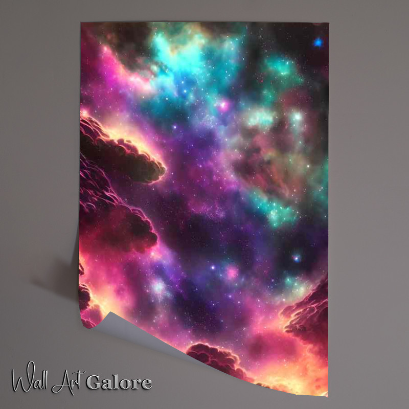Buy Unframed Poster : (Celestial Spectacle The Magnificence of Space Nebula)