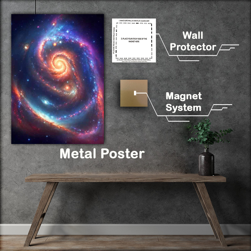 Buy Metal Poster : (Cosmic Ballet The Dance of Nebulous Clouds)