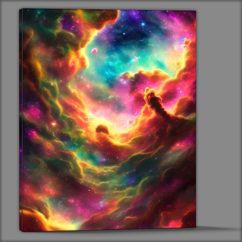 Buy Canvas : (Galactic Blossoms The Beauty of Nebula)