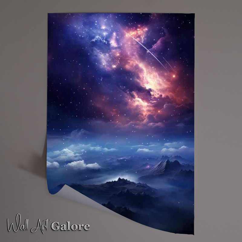 Buy Unframed Poster : (Galactic Rainbows The Vibrant Colors of Nebula)