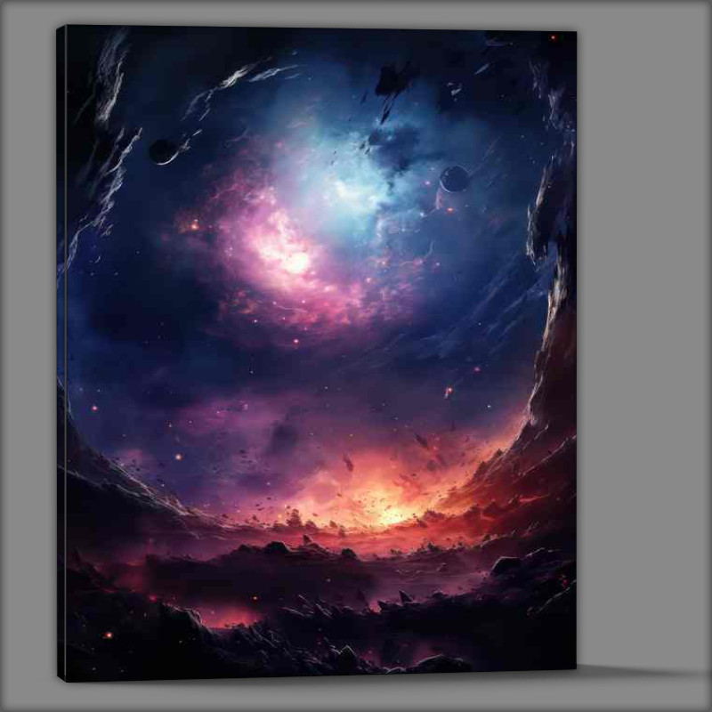 Buy Canvas : (Infinite Canvas Painting the Sky with Nebulae)