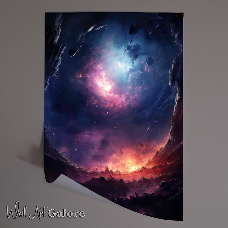 Buy Unframed Poster : (Infinite Canvas Painting the Sky with Nebulae)