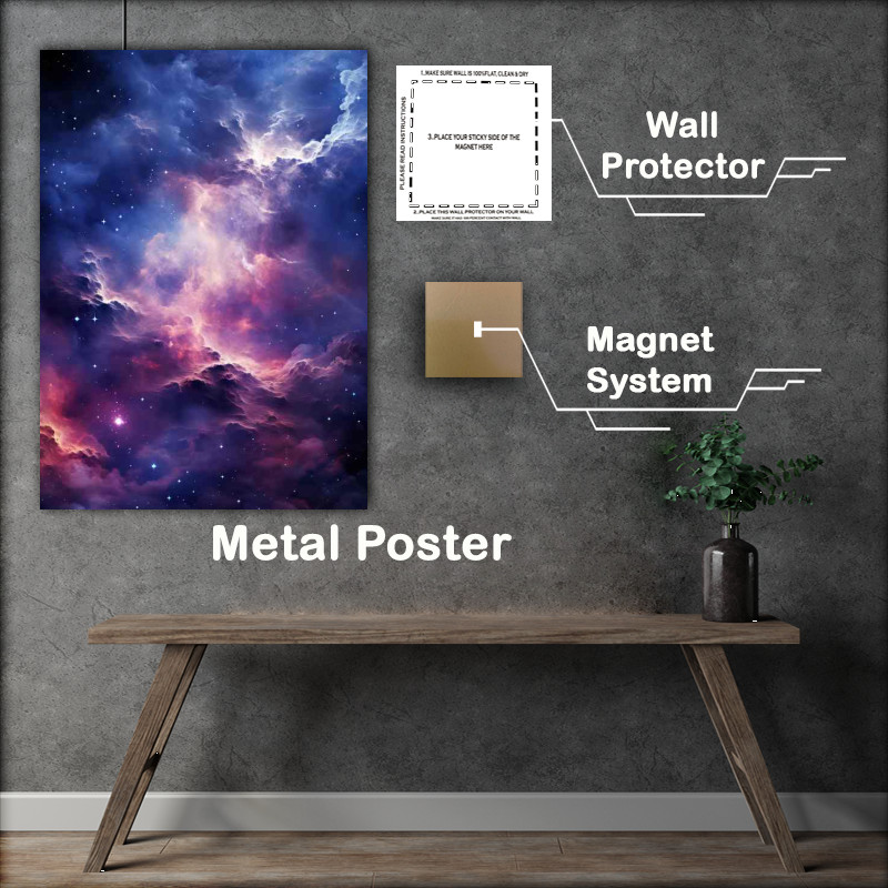Buy Metal Poster : (Nebulous Dreams Envisioning Cosmic Clouds)