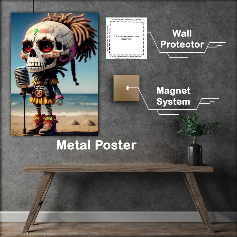 Buy Metal Poster : (Deaths Descent Delving into Macabre Depths)